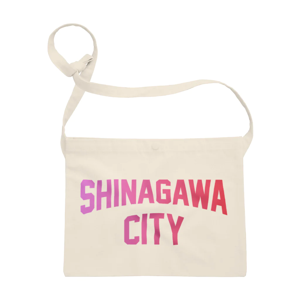 JIMOTO Wear Local Japanの品川区 SHINAGAWA CITY ロゴピンク サコッシュ