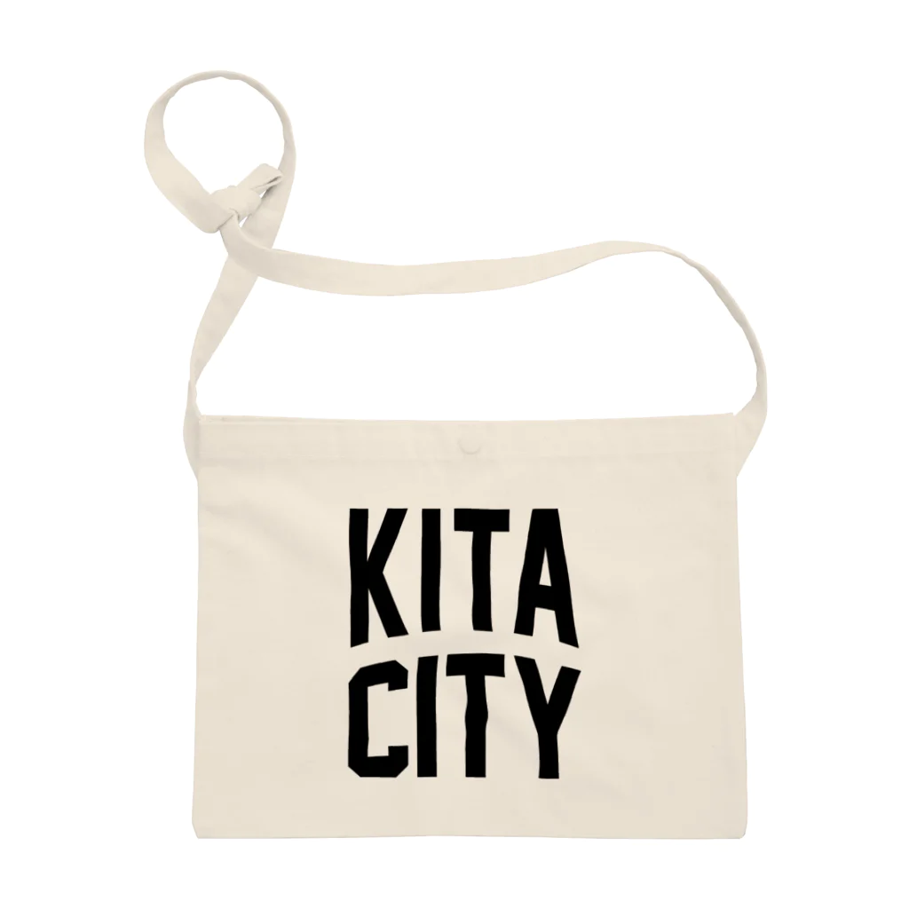 JIMOTOE Wear Local Japanの北区 KITA CITY ロゴブラック Sacoche