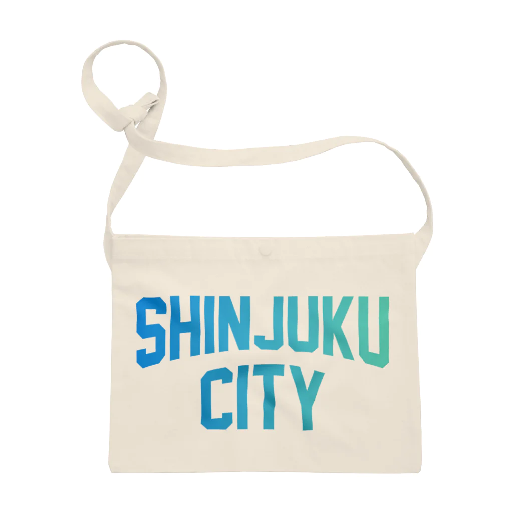 JIMOTOE Wear Local Japanの新宿区 SHINJUKU CITY ロゴブルー サコッシュ