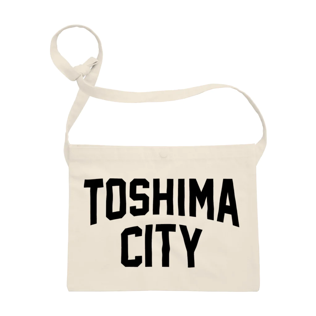 JIMOTOE Wear Local Japanの豊島区 TOSHIMA CITY ロゴブラック サコッシュ