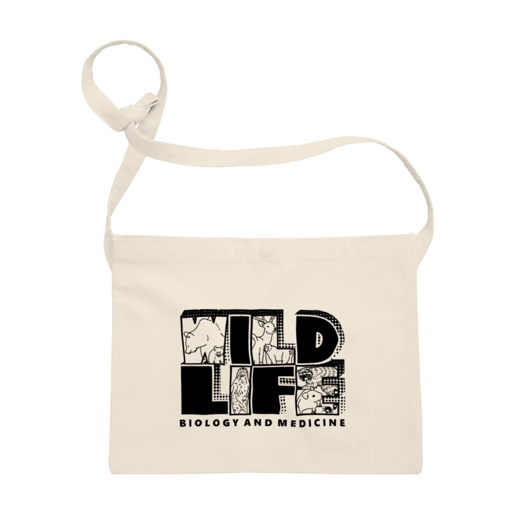 Lab of Wildlife Biology and Medicine OfficialのWILDLIFE - Light color サコッシュ