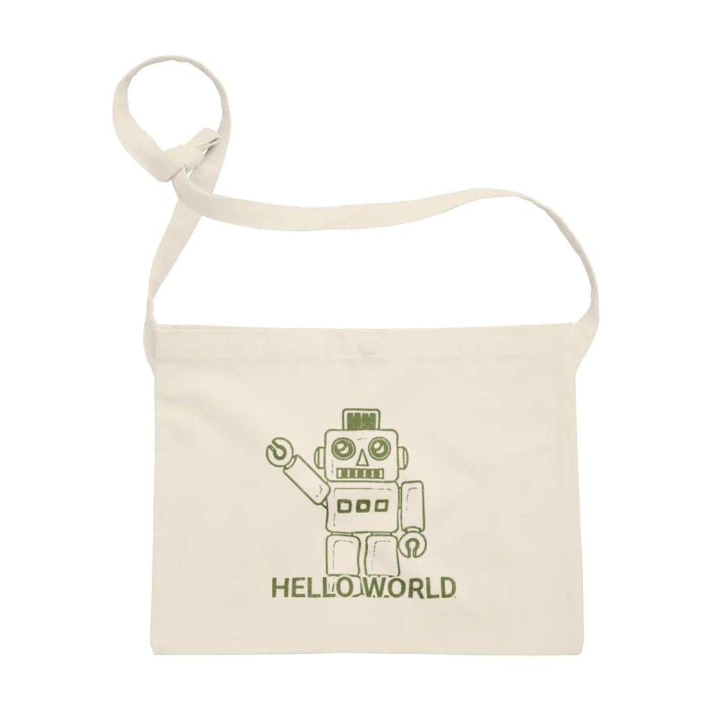 DIAGONAL MODEのHELLO WORLD サコッシュ