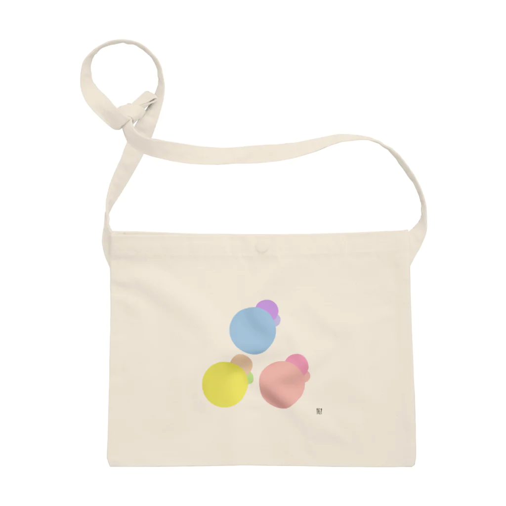 I&IのPastel color dots 3 サコッシュ