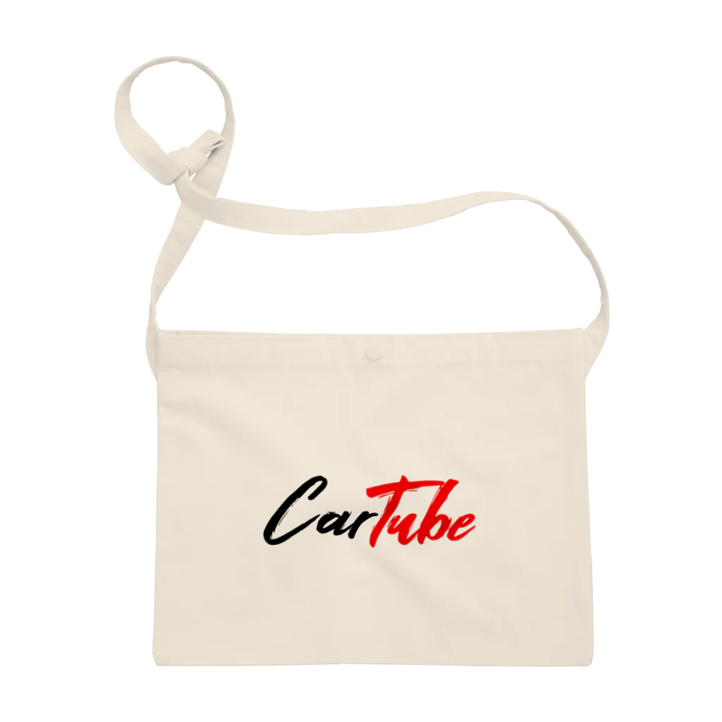 新車購入アドバンスチャンネル【CarTube】のCarTube（赤黒） サコッシュ