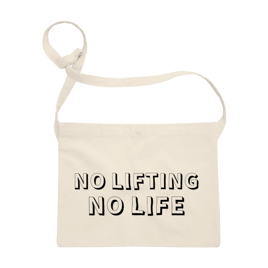 #挙活のショップのNO LIFT NO LIFE サコッシュ