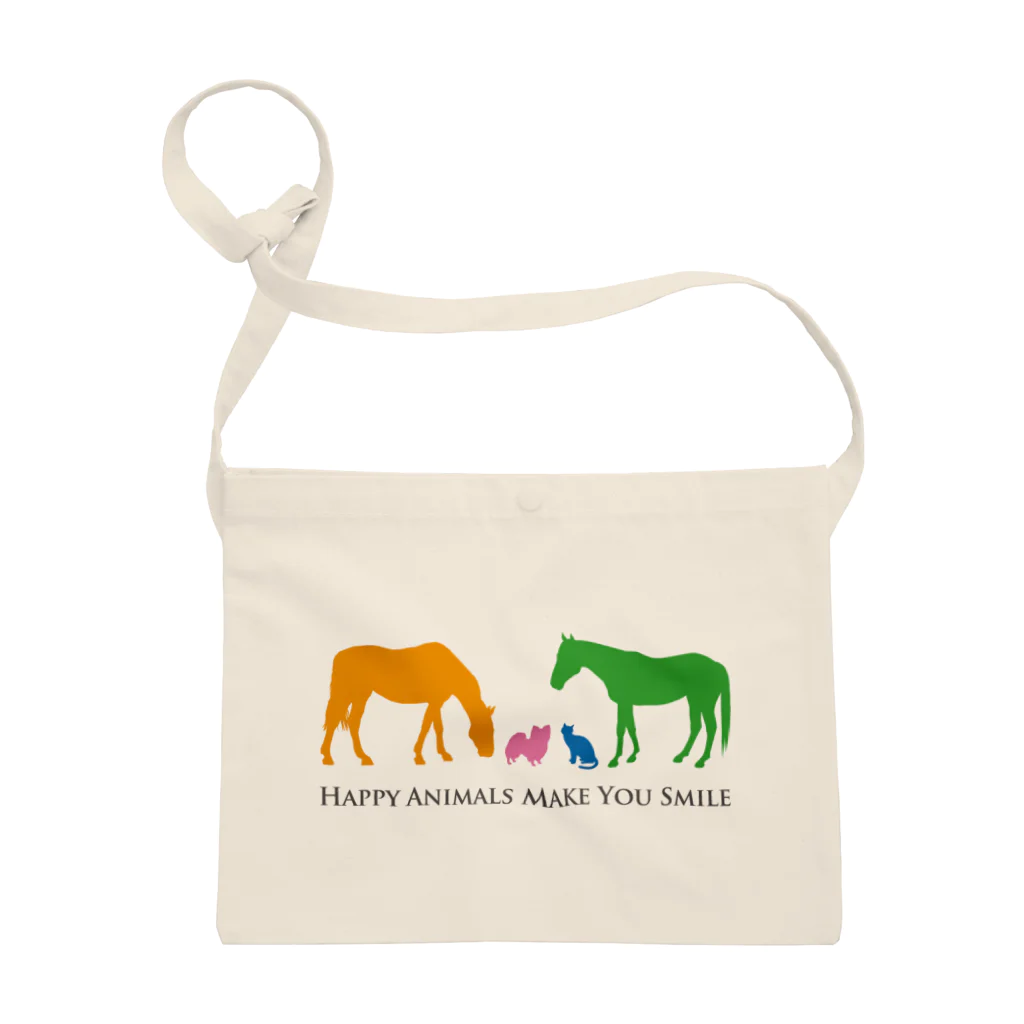 SHOP HAPPY HORSES（馬グッズ）のHappy Animals（文字入り） Sacoche