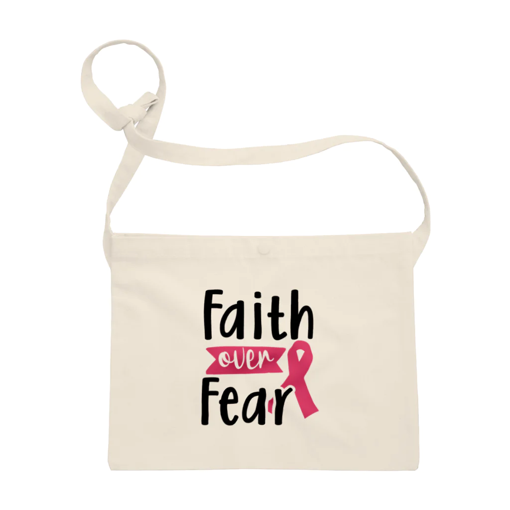 Fred HorstmanのBreast Cancer - Faith Over Fear  乳がん - 恐怖 に 対する 信仰 サコッシュ