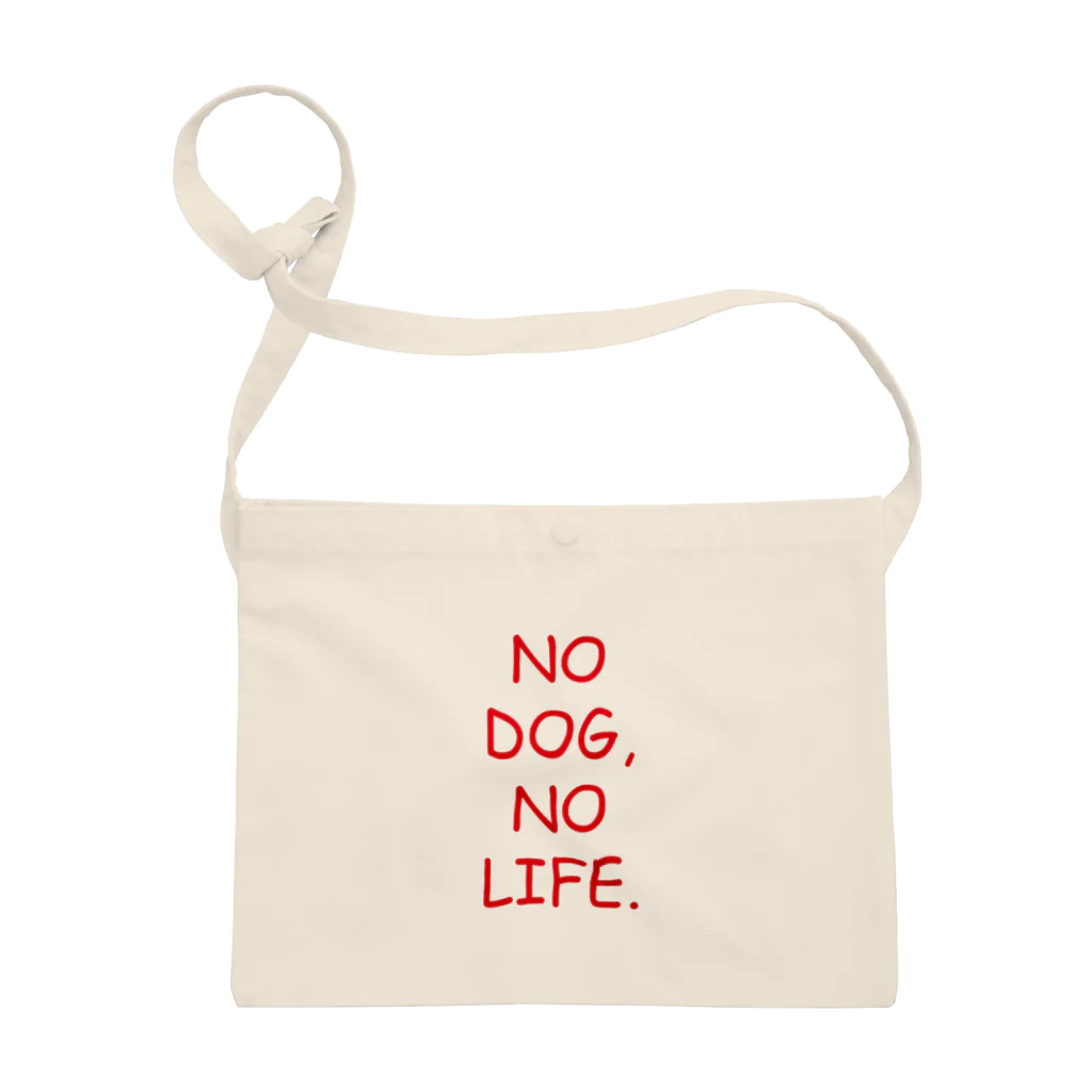 IGGYs ShopのNO DOG, NO LIFE. Sacoche