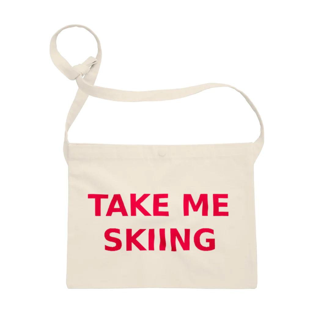 prinaのTAKE ME SKIING red サコッシュ