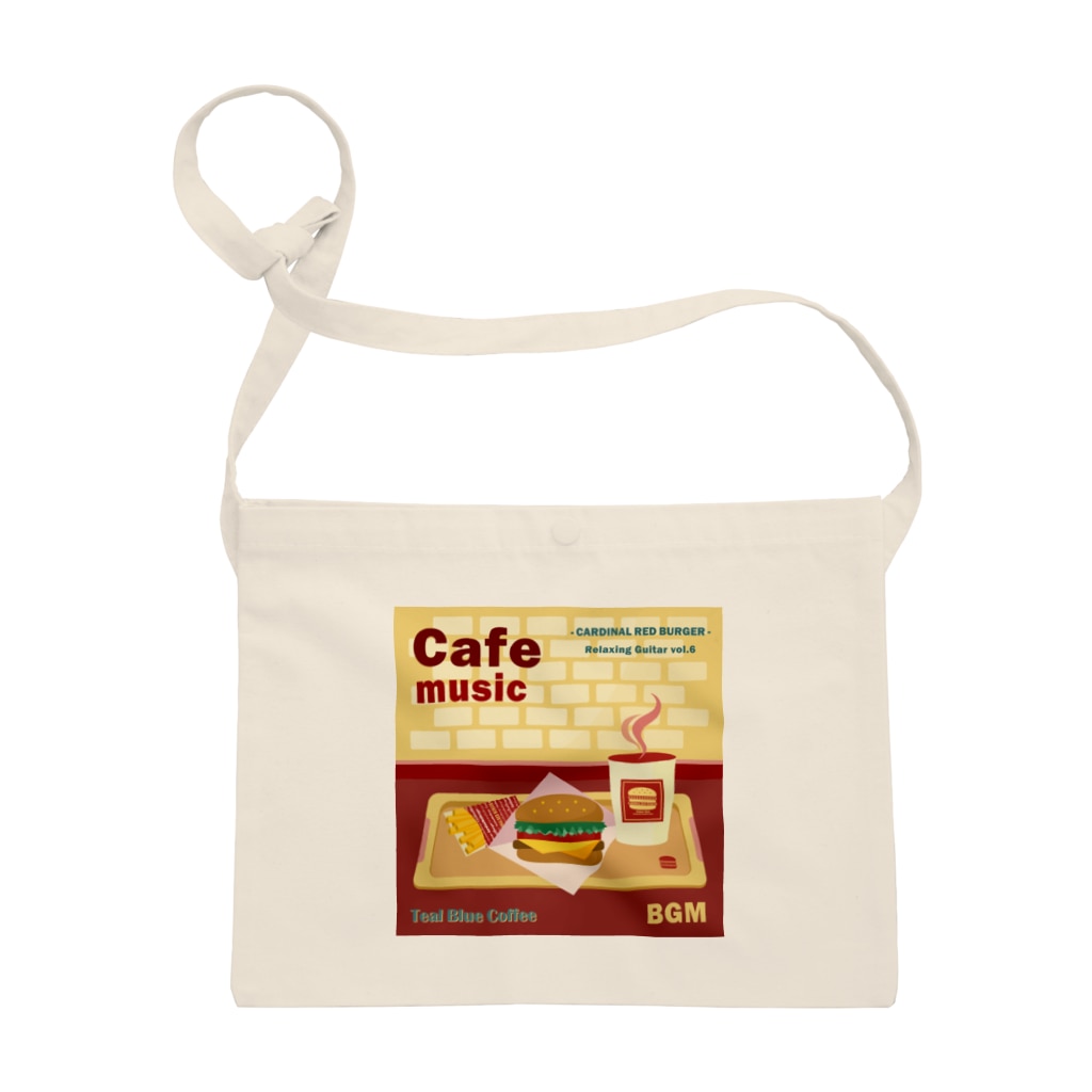 Teal Blue CoffeeのCafe music - CARDINAL RED BURGER - Sacoche