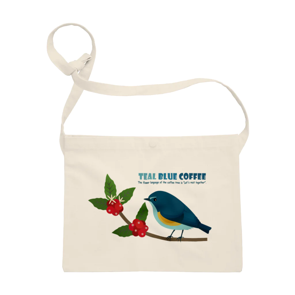 Teal Blue CoffeeのTeal Blue Bird サコッシュ