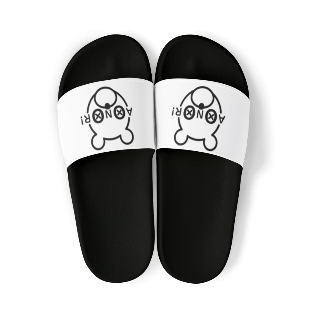 aonori shopのあおきゆる BASIC collection -black- Sandals