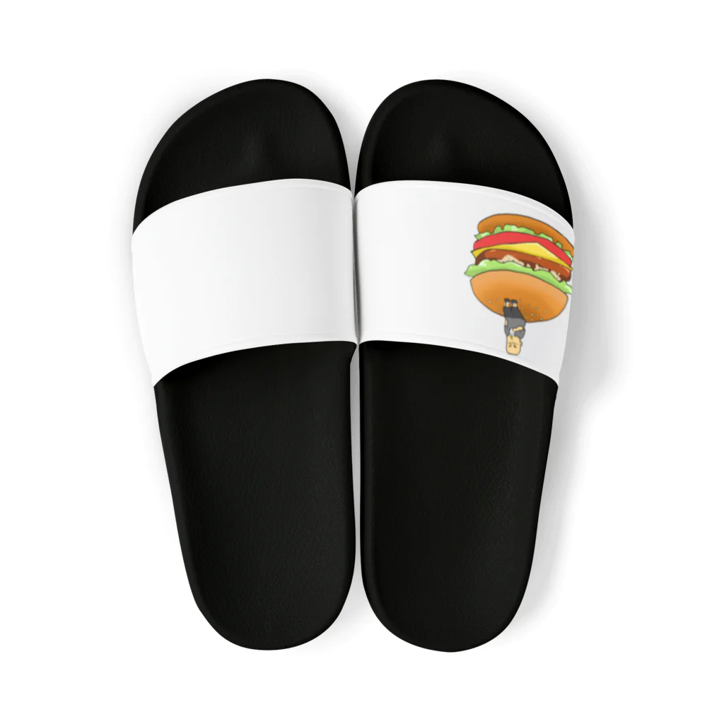 ぱくぱくショップの大きなハンバーガー Sandals