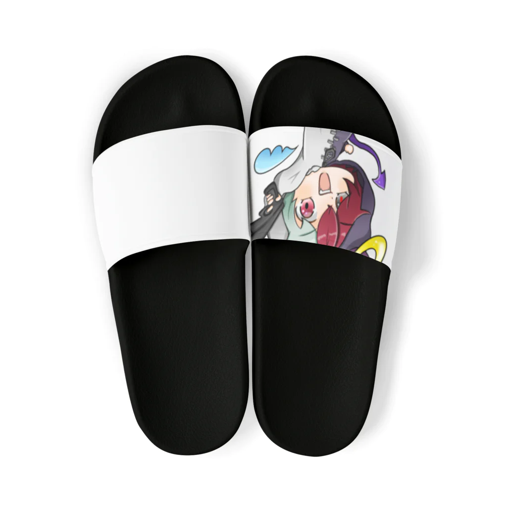 😈天魔ゆらふ👼のゆらふグッズ Sandals
