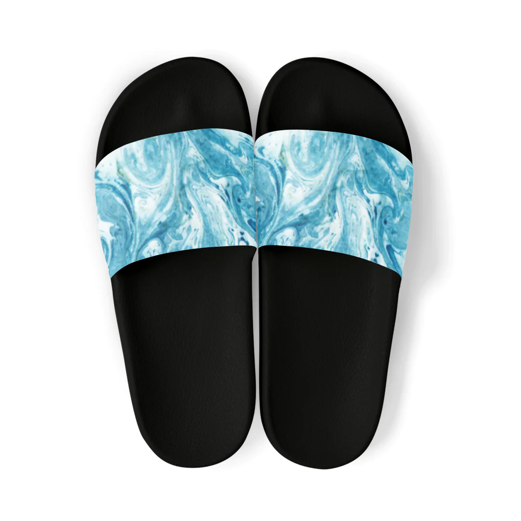 guruguのEbru　light blue Sandals