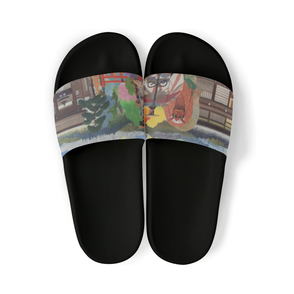 招福堂 玉屋の闘鶏楽sanrei Sandals