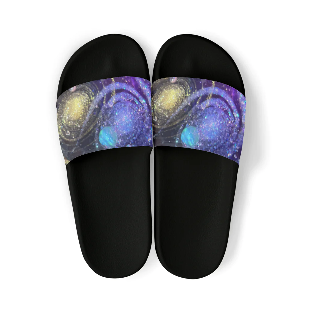 Ripples沖縄レジンアートの宇宙玉レジン Sandals