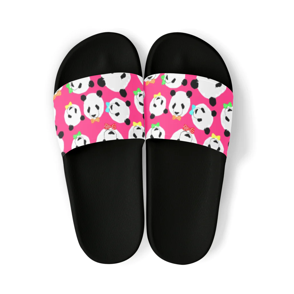 KaNaN〜パンダの密集パンダ🐼ピンクＶｅｒ． Sandals