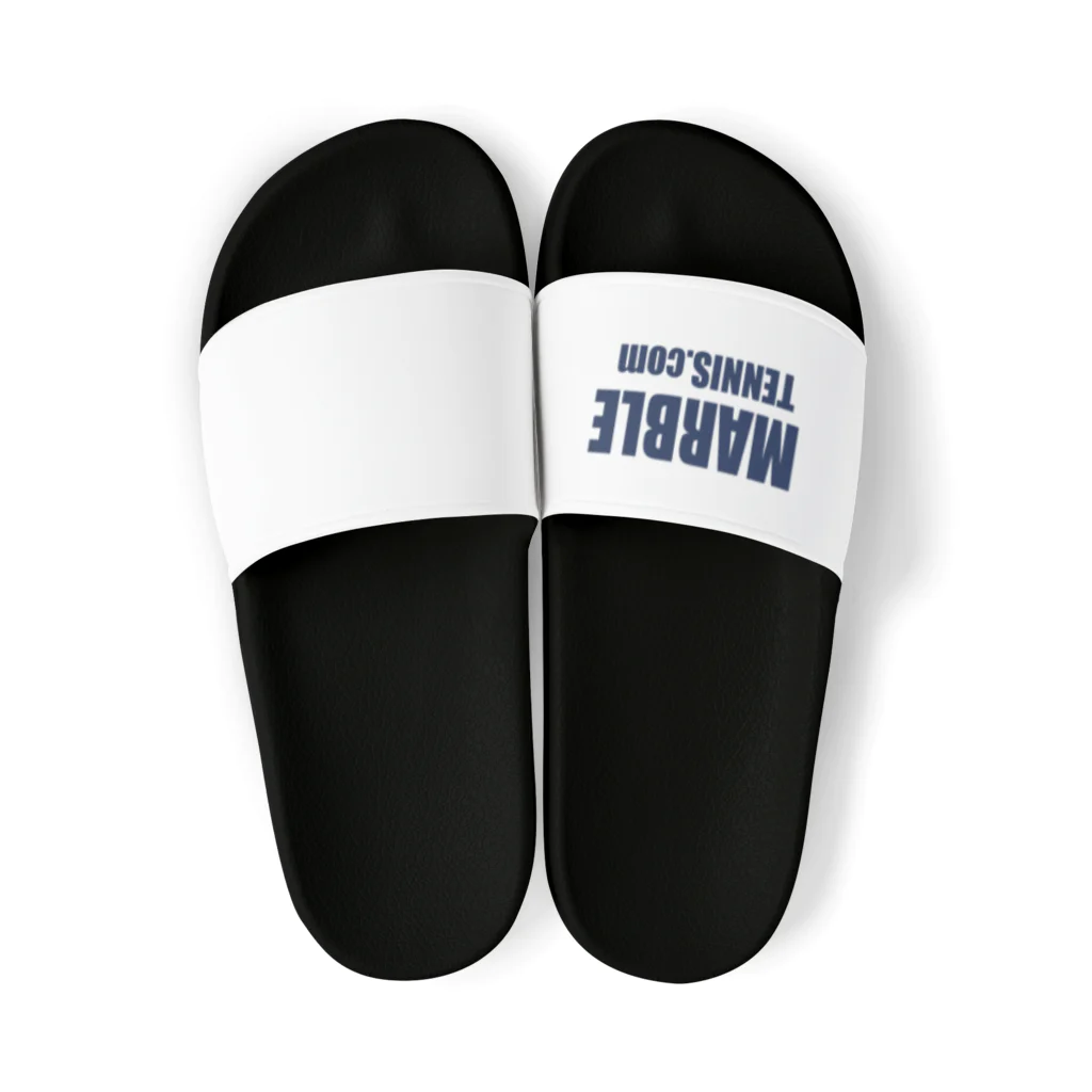 MABLE-TENNIS.comのMARBLE TENNIS.com (Navy logo） Sandals