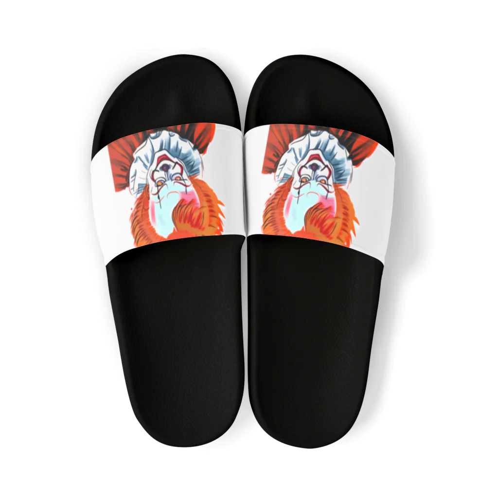 Okuizumoのピエロのイラストのグッズ Sandals