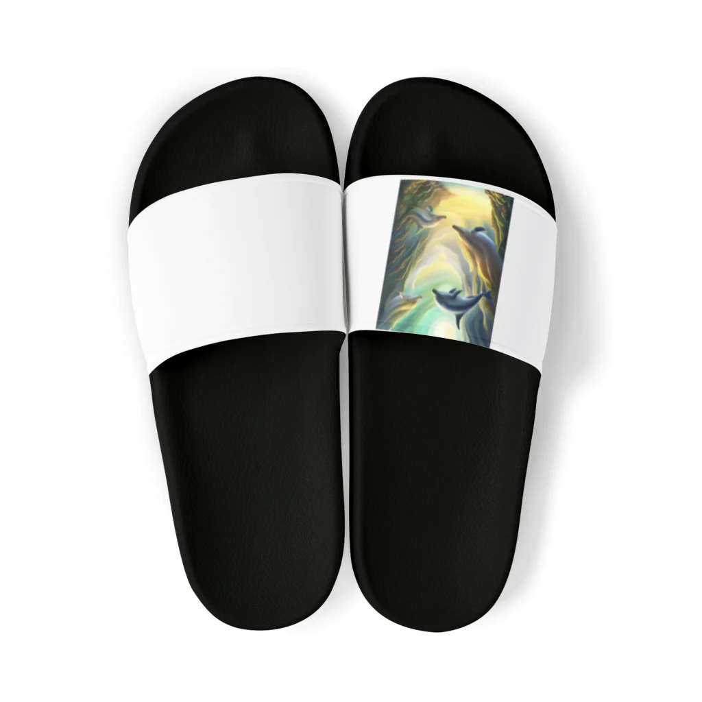 ohba1223のイルカ　ファンタジー Sandals