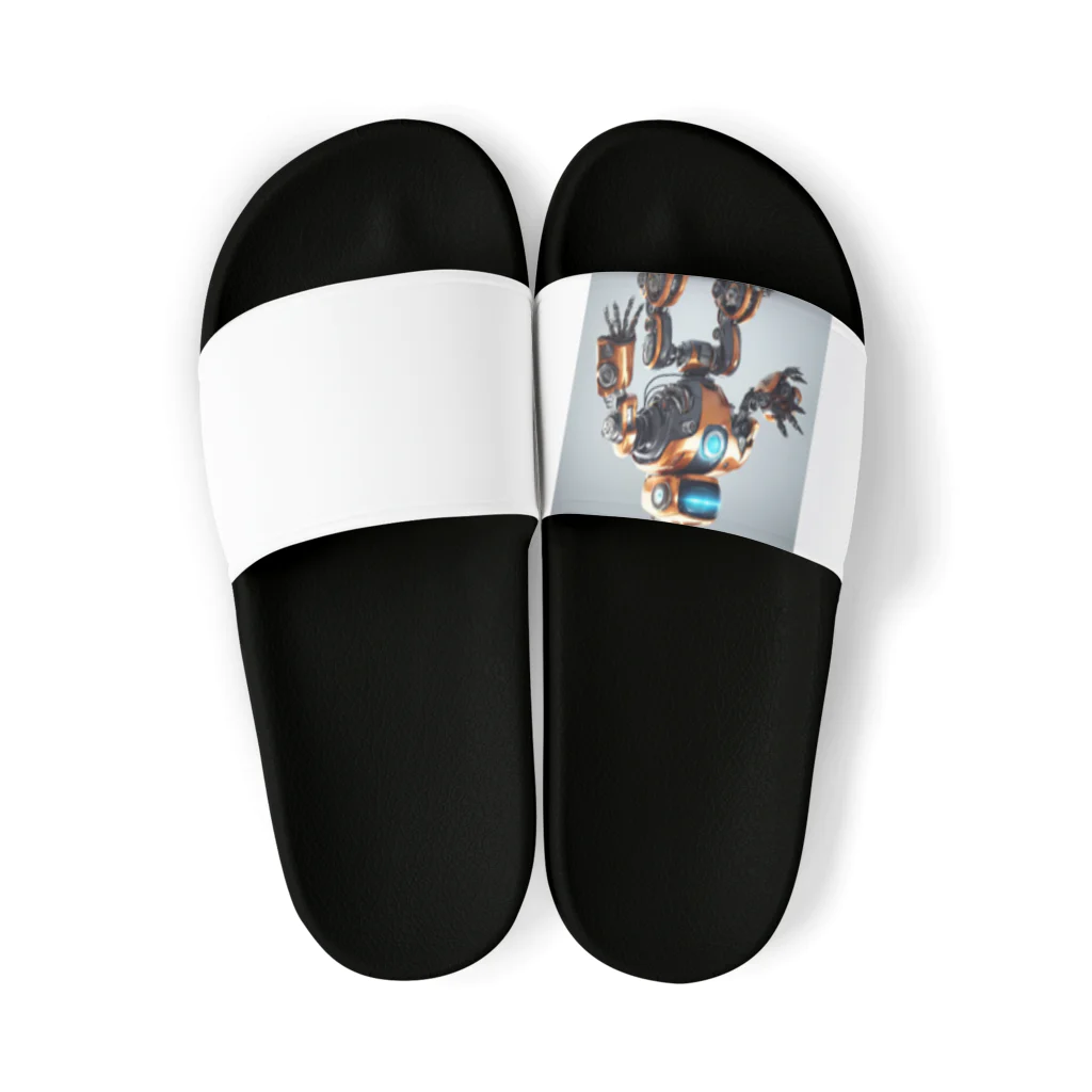 summerのショップのかっこいいロボットのイラストグッズ Sandals