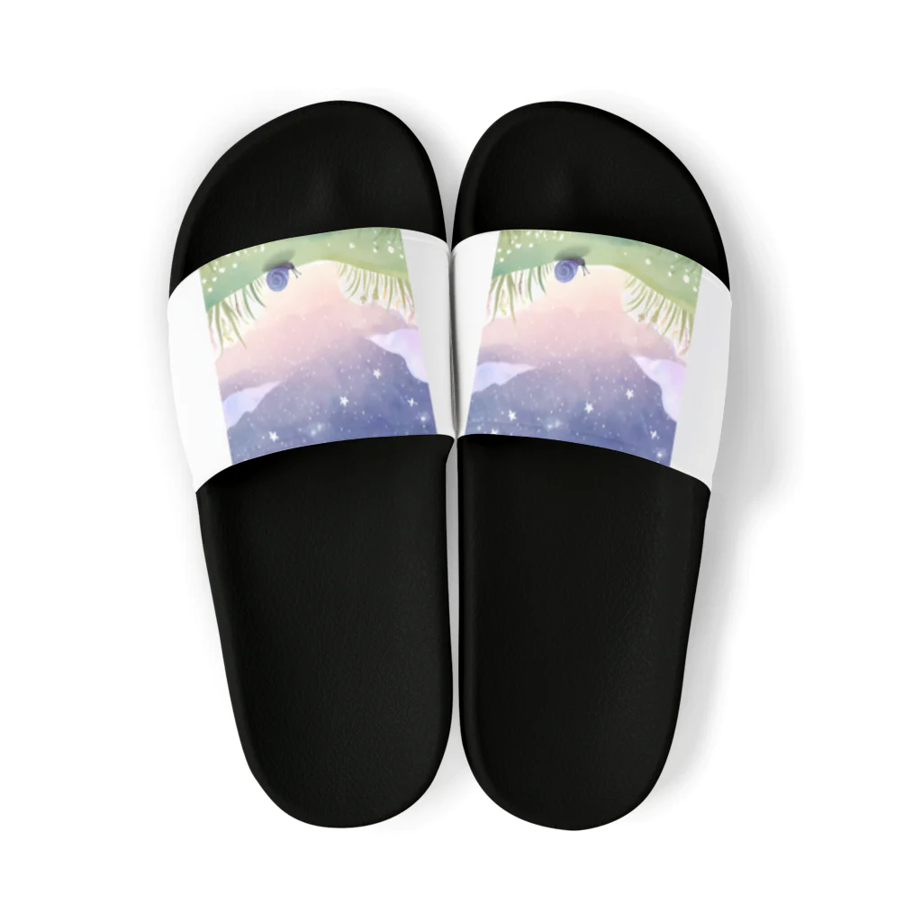 カタツムリに癒しを求めて❗の星空とカタツムリシリーズ③⭐ Sandals