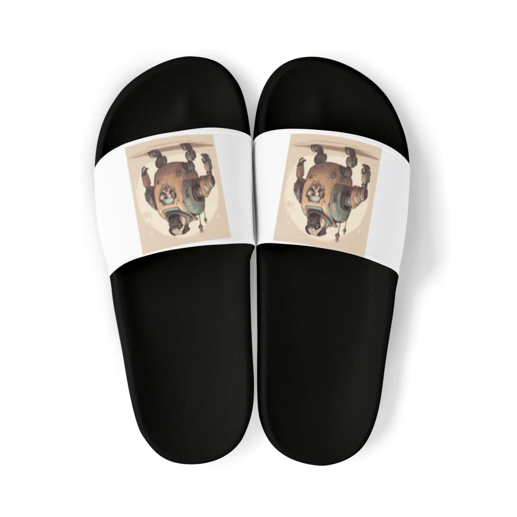 PUGおやじのロボパグ出動 Sandals