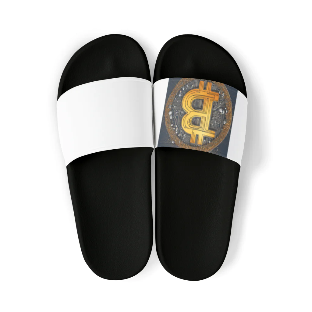 ビットのビットコインアート Sandals