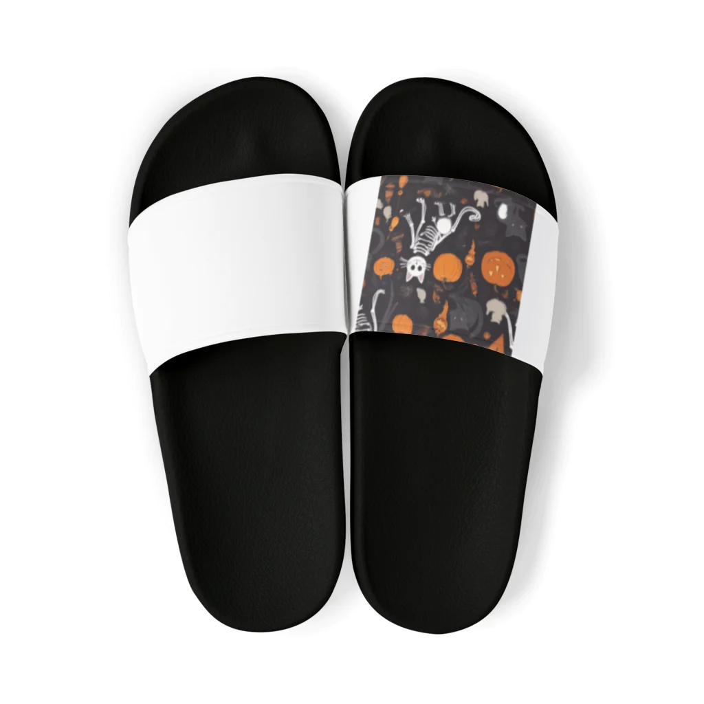 ToToMoの【ハロウィン】スケルトンキャット Sandals