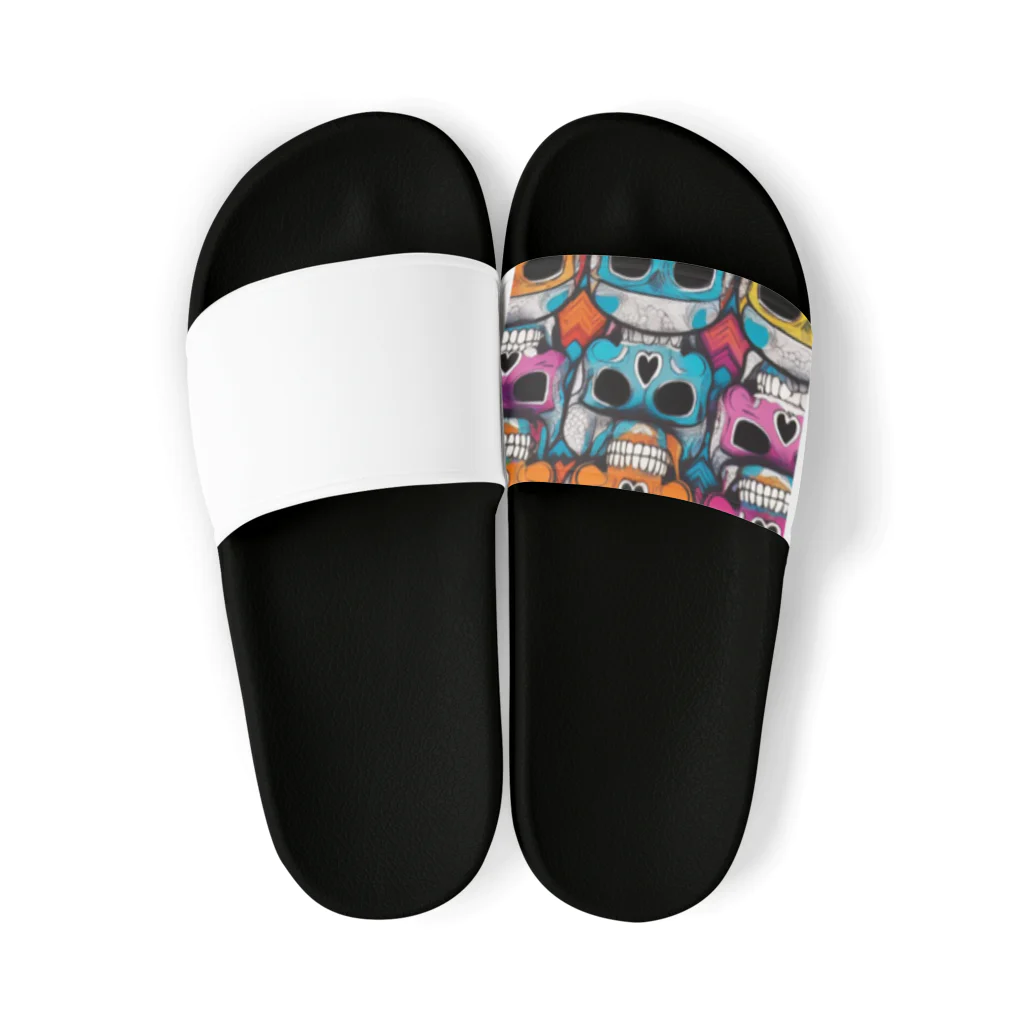 BUTUx2のぽっぷスカル Sandals