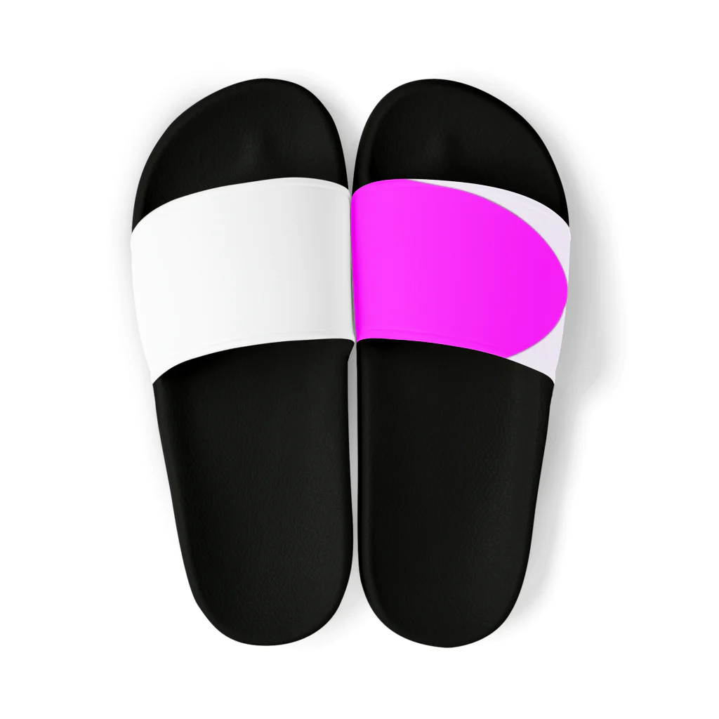 A. fashion apparelのoptical illusion pink Sandals