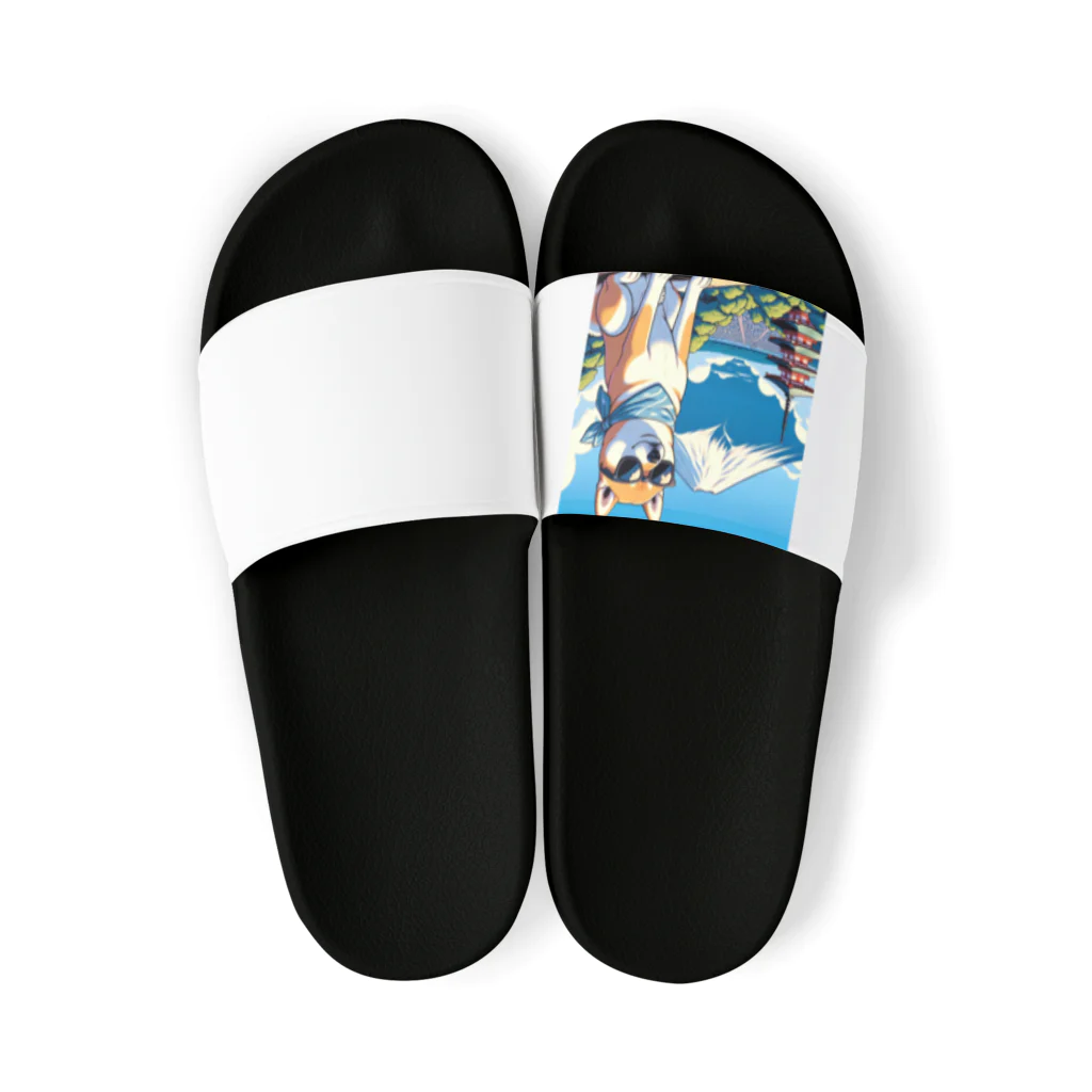 ピヨっこのサングラス犬　【銀次郎】 Sandals