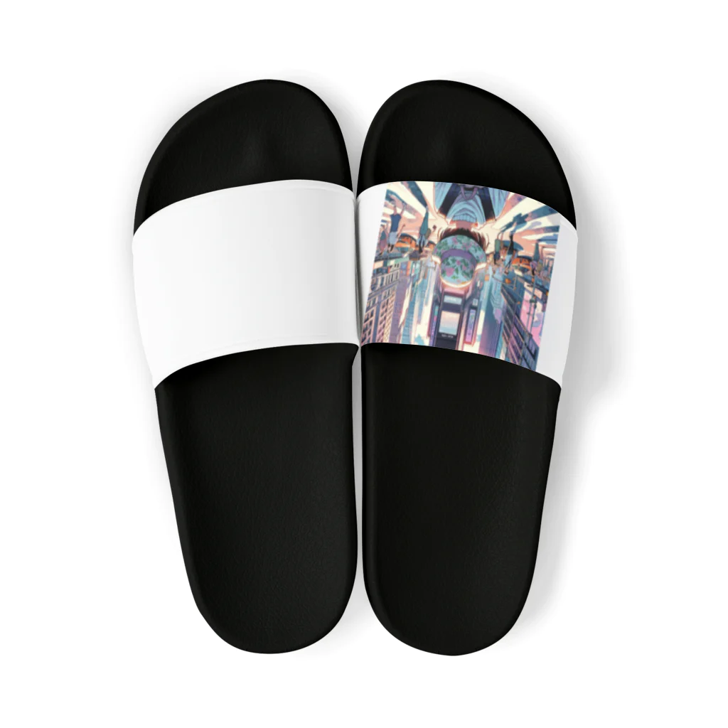 Artful Whiskersの一人旅の少女 Sandals