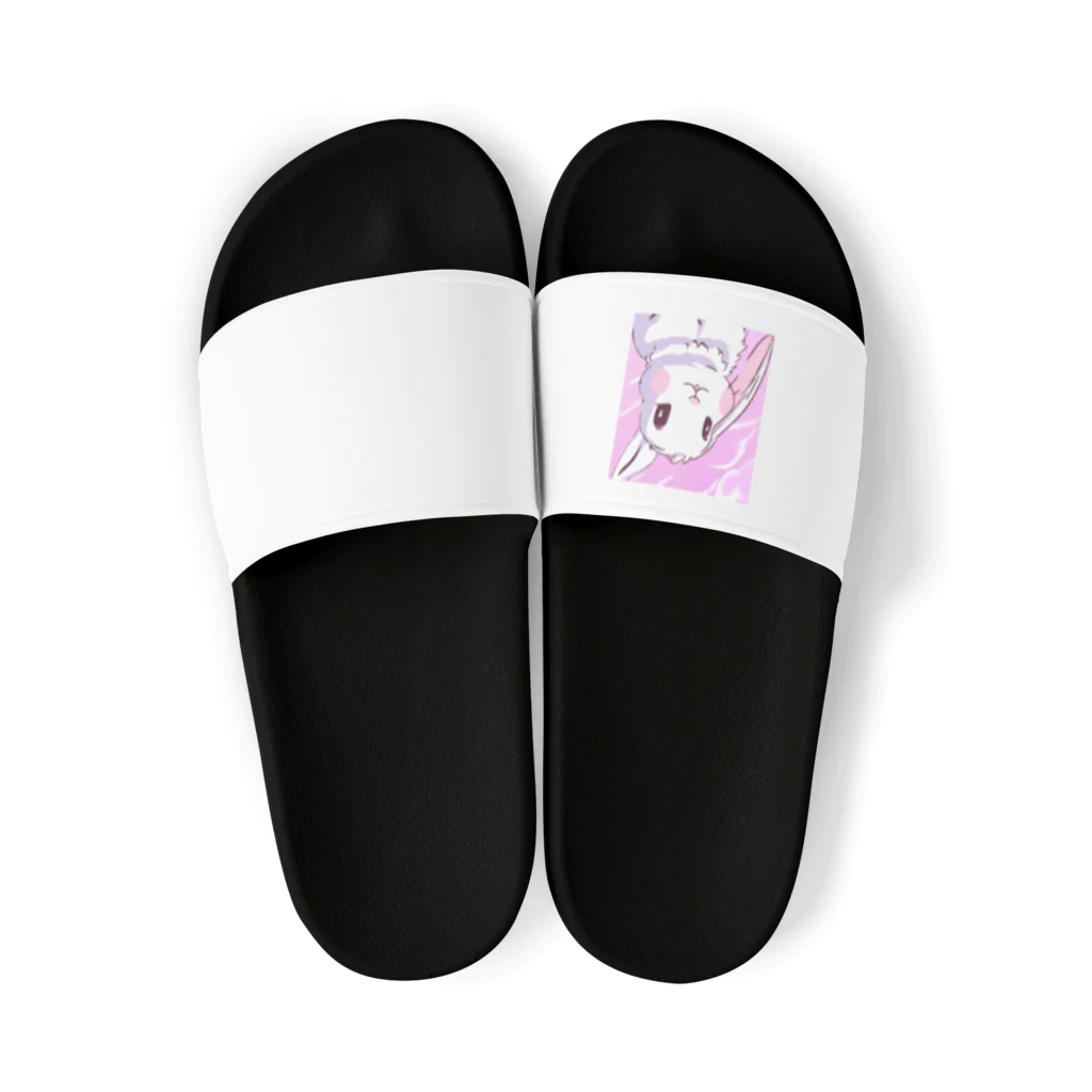 ふわふわうさぎのふわうさちゃん Sandals