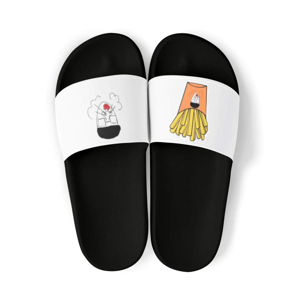 Shiumai_shopのあさいバーガー　ポテト Sandals