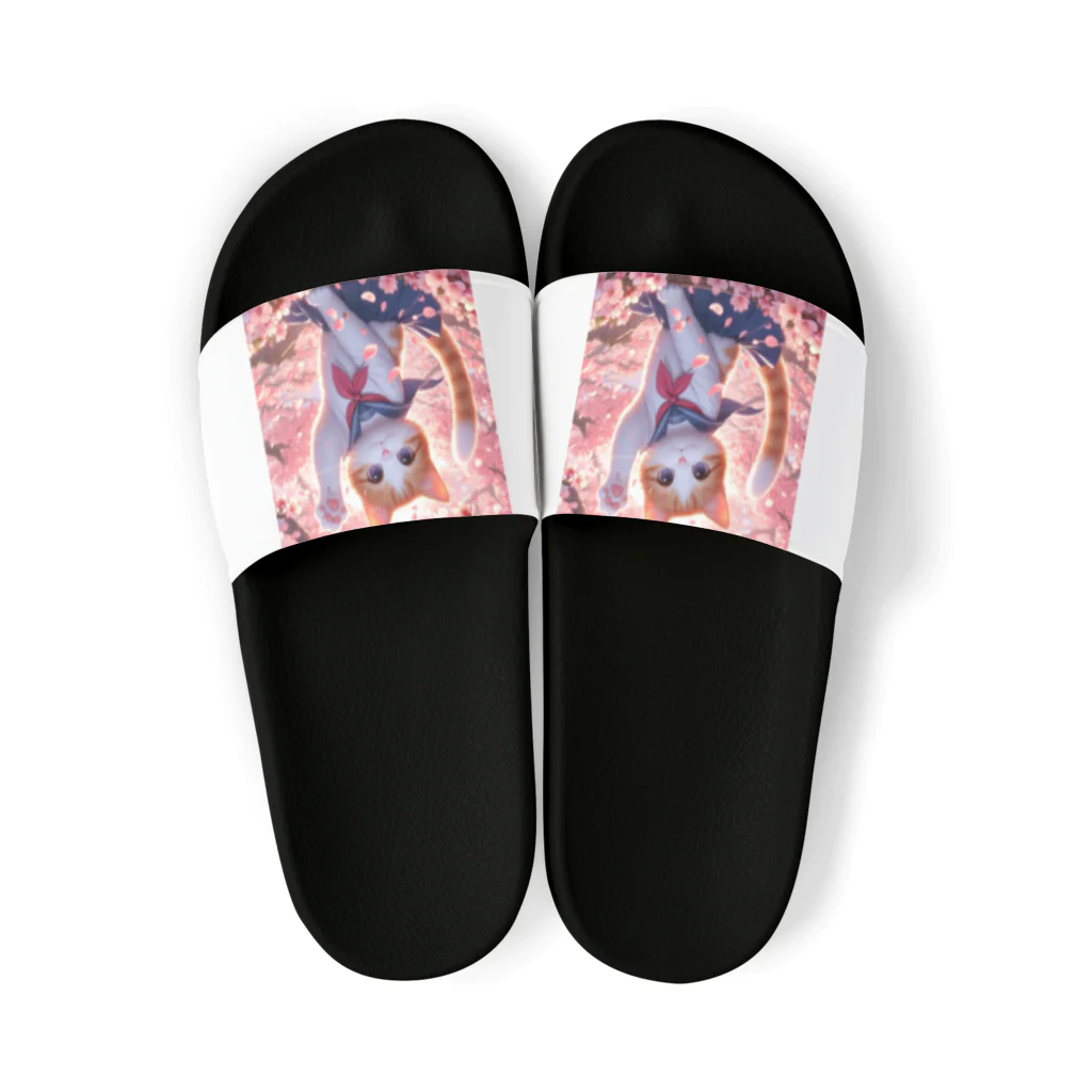 ParadigmStar　パラダイムスターの桜咲く華の学生猫 hana Sandals