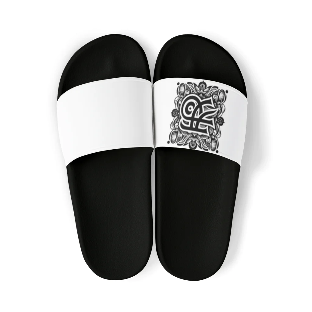 h-takujirouの梵字「クリーク」 Sandals
