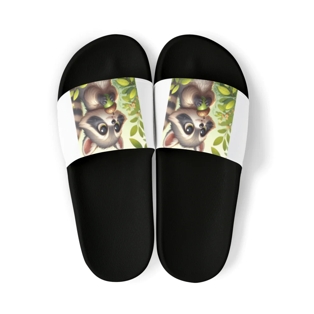 redpanda_pandaのプレゼントあらいぐま Sandals