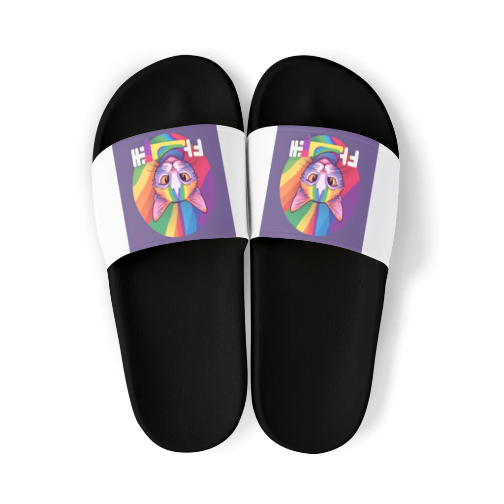 Happy　Rainbow　Flagのレインボーフラッグ Sandals