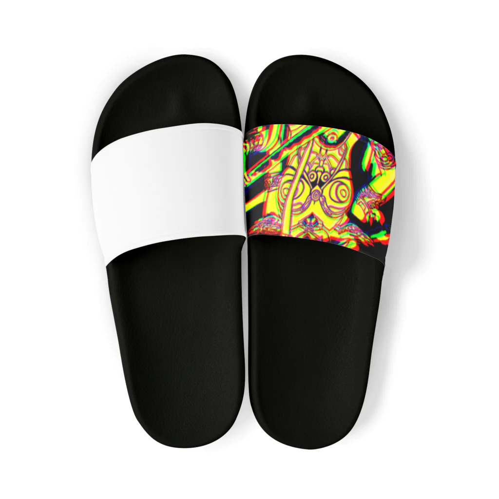 moon_takuanの神功皇后とロック「Empress Jingu and Rock」 Sandals