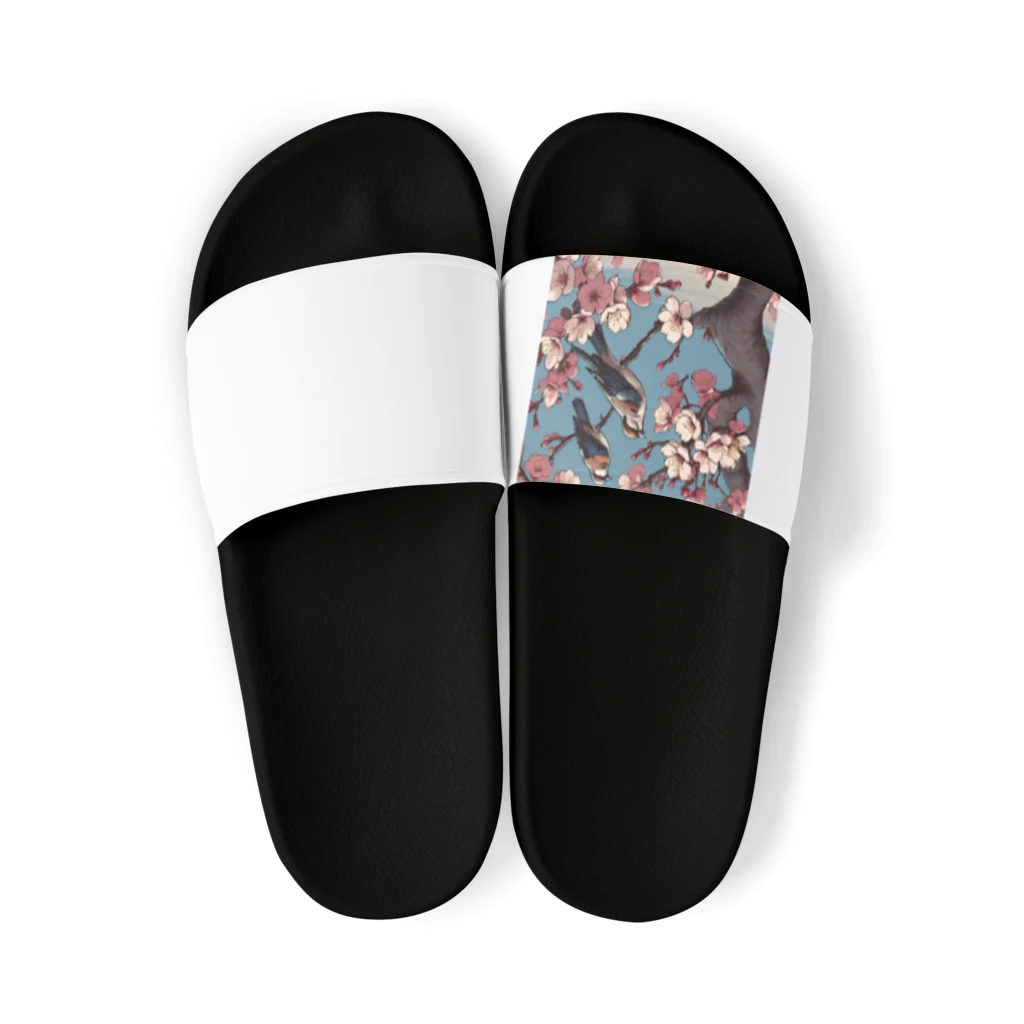 ウェブエンパイアの桜と雀（Cherry blossom & sparrow)  01 Sandals