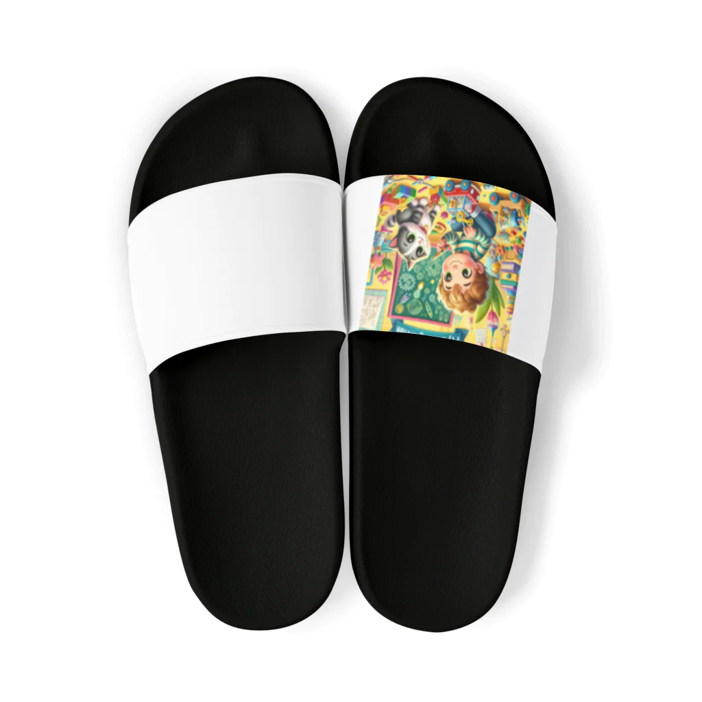 ほっこり絵音舎のぼくのすごいはつめい Sandals