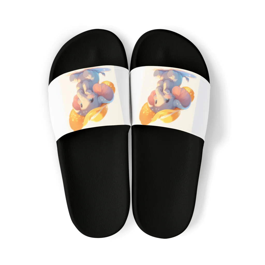 AQUAMETAVERSEの帽子をかぶった可愛い子供ゾウ Marsa 106 Sandals