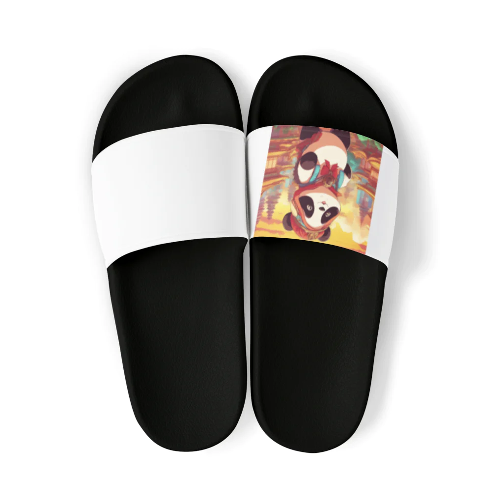 crazypanda2の冒険パンダ Sandals