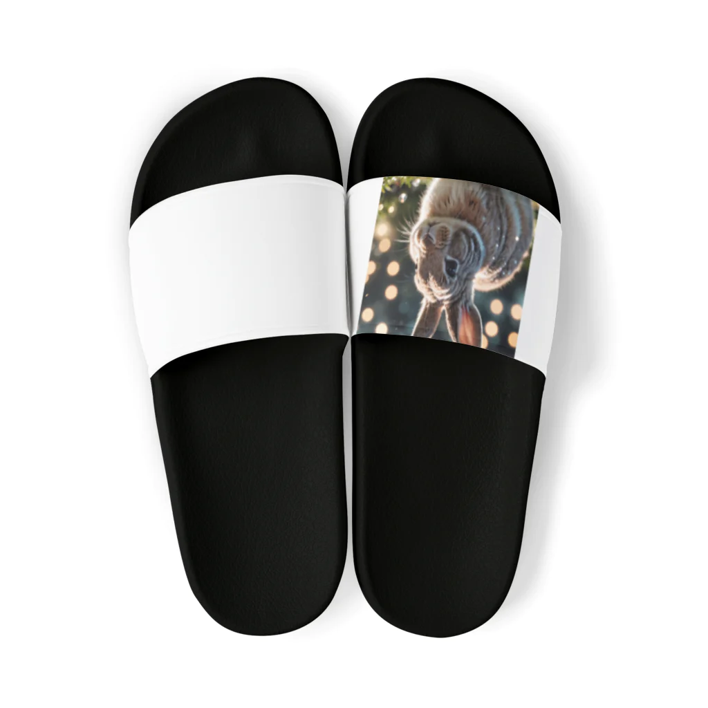 atto_usagiのクリスタルウィンクうさぎ Sandals