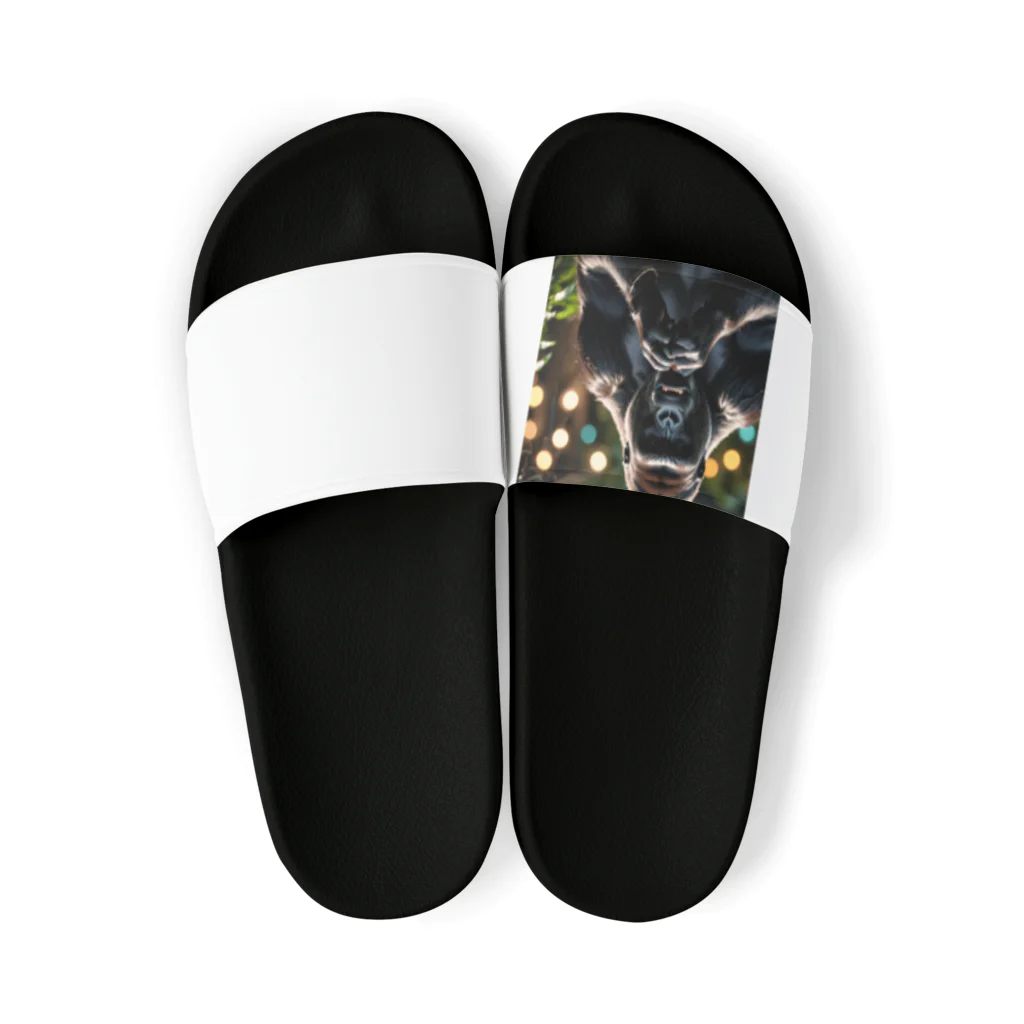 fumi_sportsのボイパしてるゴリラ Sandals