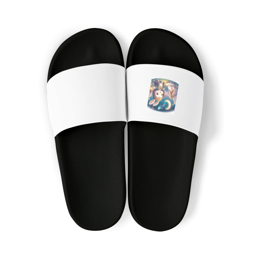 denyo dreamの快眠子ウサギ Sandals