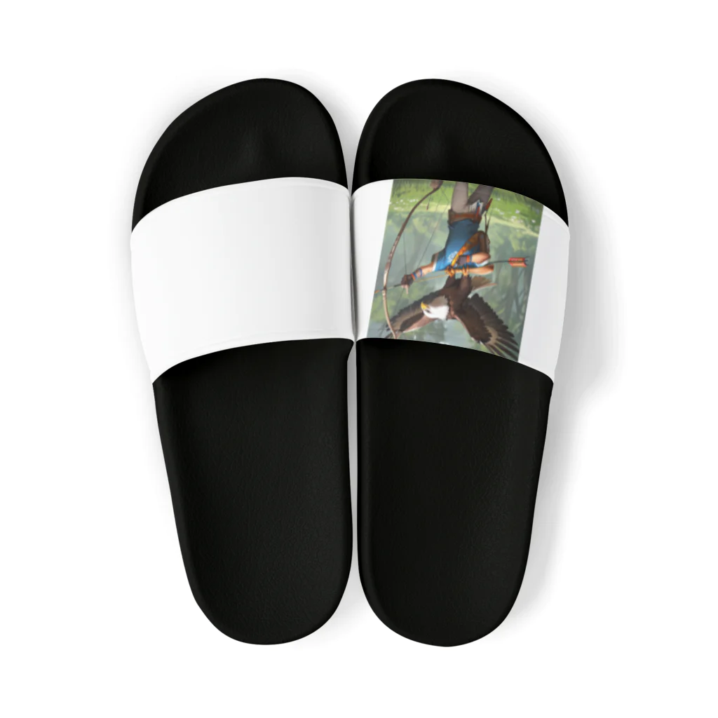 ganeshaのイーグルとアーチェリー.. png Sandals