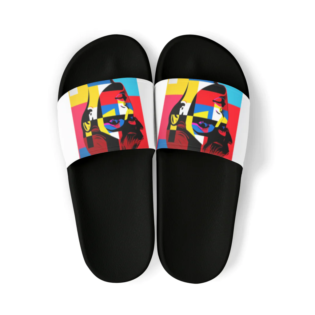 naviyのpop art rainbow  woman Sandals